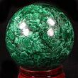 Gorgeous Polished Malachite Sphere - Congo #39400-2